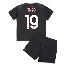 AC Milan Theo Hernandez #19 Hemmaställ Barn 2022-23 Korta ärmar (+ Korta byxor)